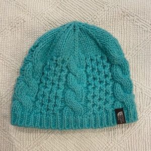 Blue knit the Northface beanie!